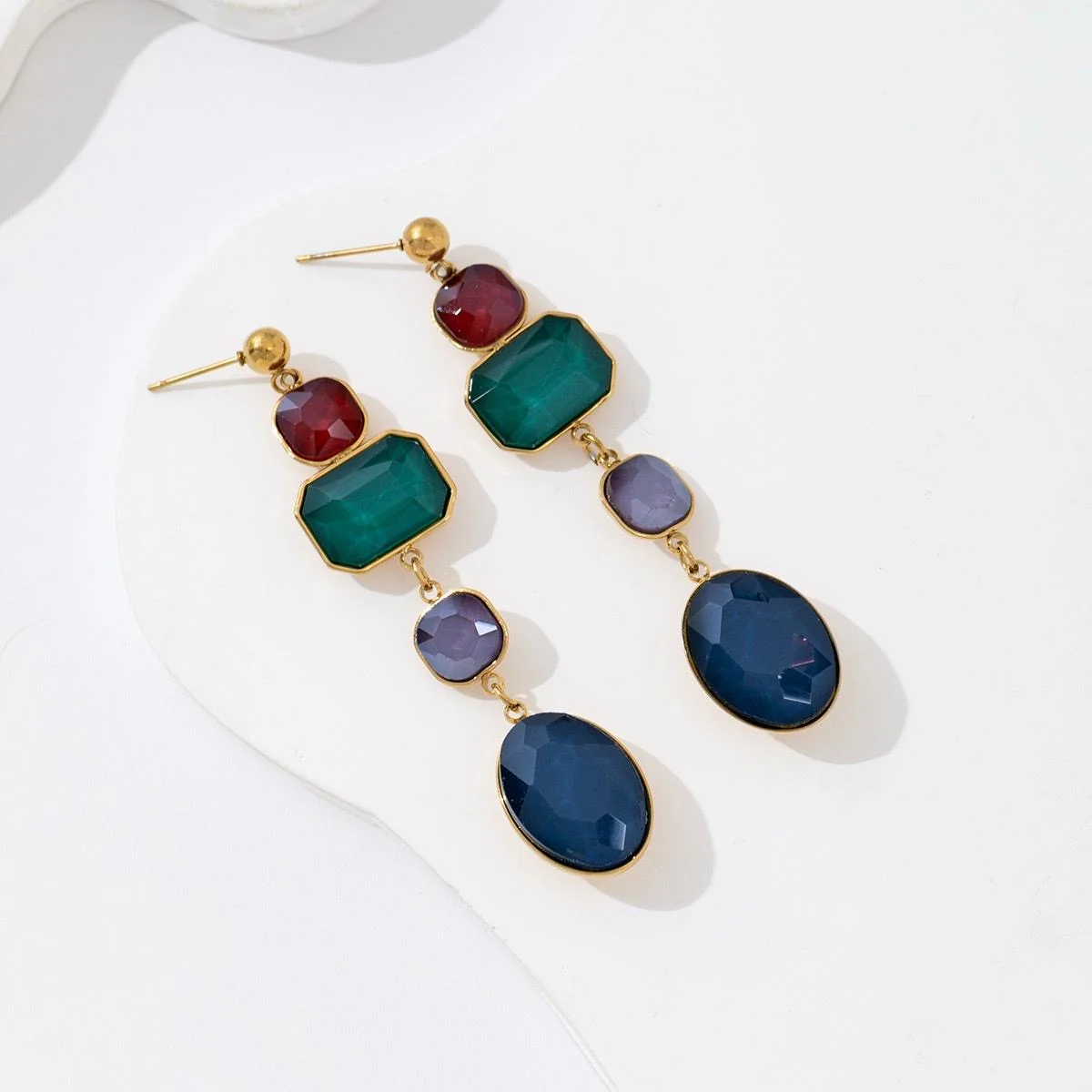 Boucles Pendantes Colorées – Image 7