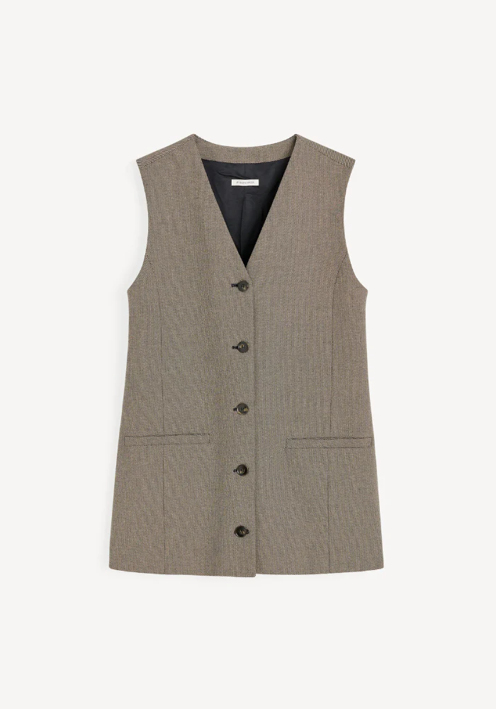 Gilet Sans Manche Francine Beige – Image 5