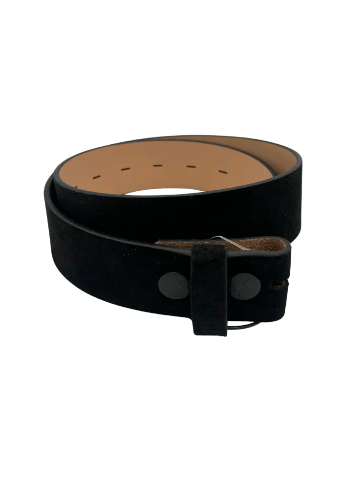 Tige De Ceinture En Cuir Suede Noir – Image 2