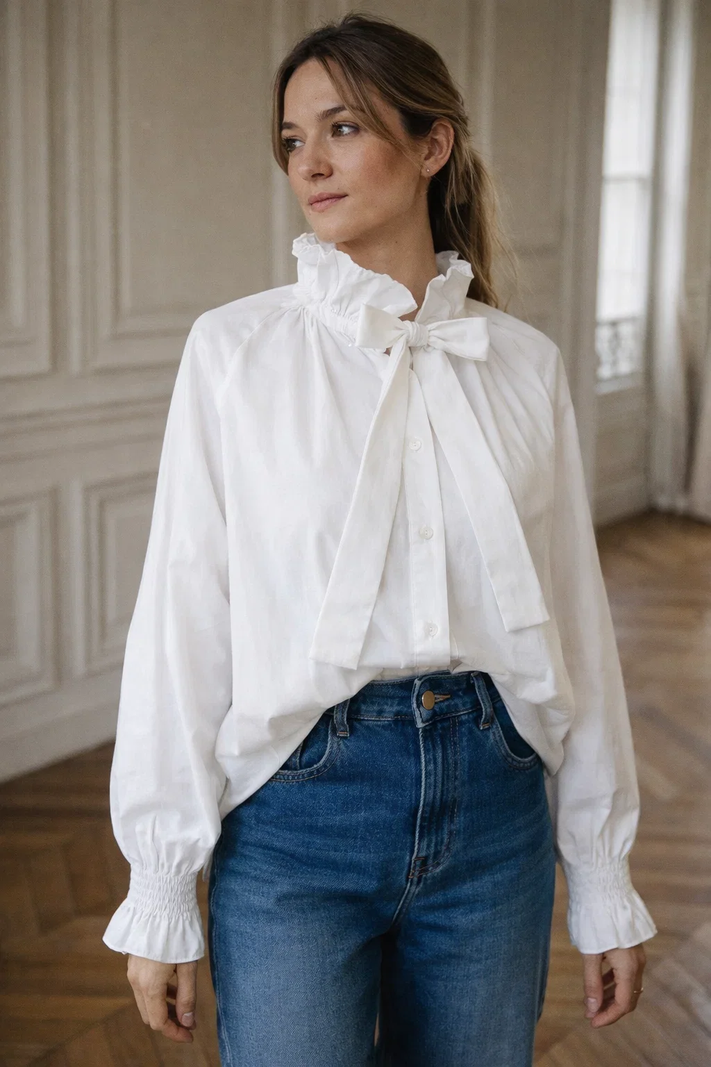 Chemise Blanche Lavallière – Image 2