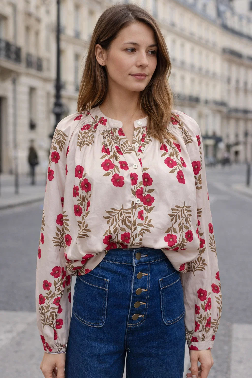 Chemise Fleurs Femme – Image 2