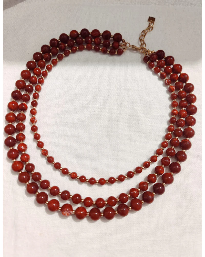 Collier Multi-Rangs Résine – Image 5