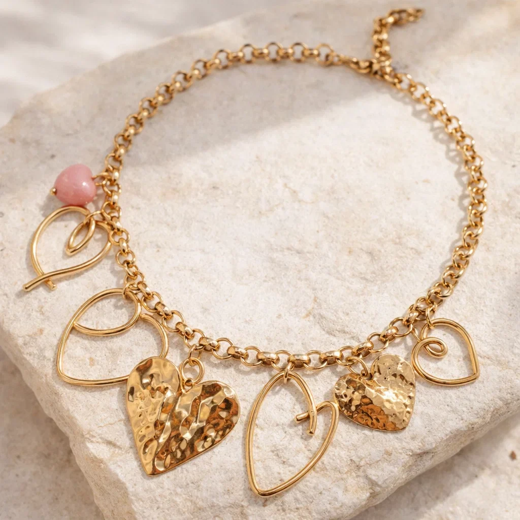 Collier Cœurs Graphiques – Image 3