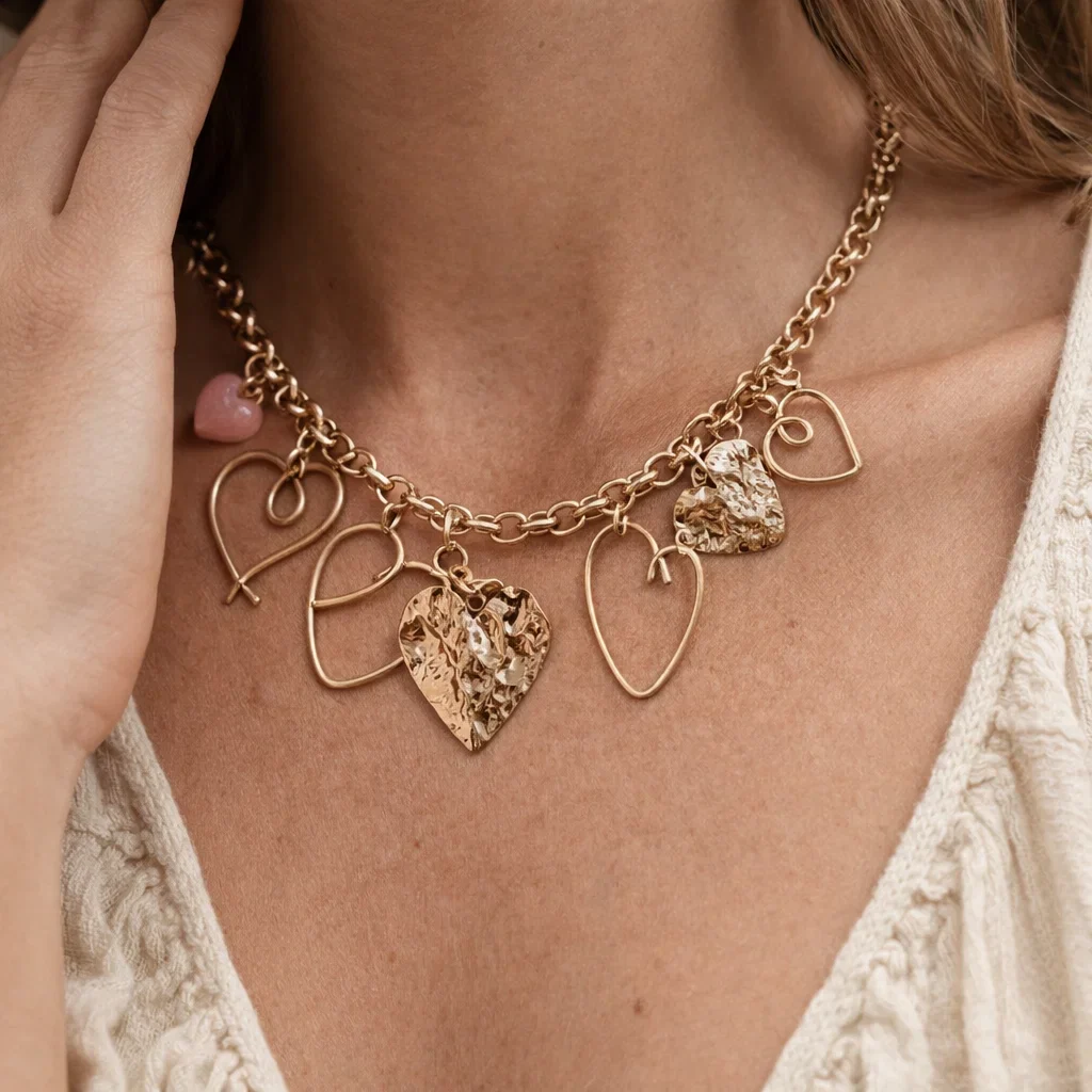Collier Cœurs Graphiques – Image 2