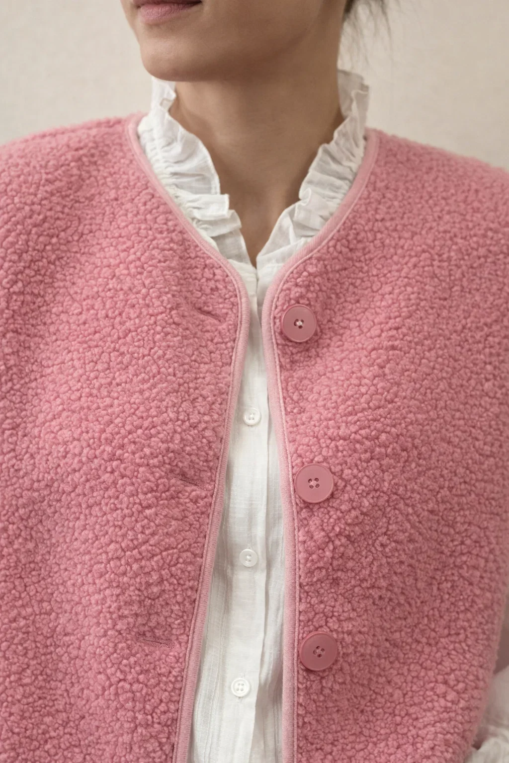 Gilet Cosy Boutonné – Image 3