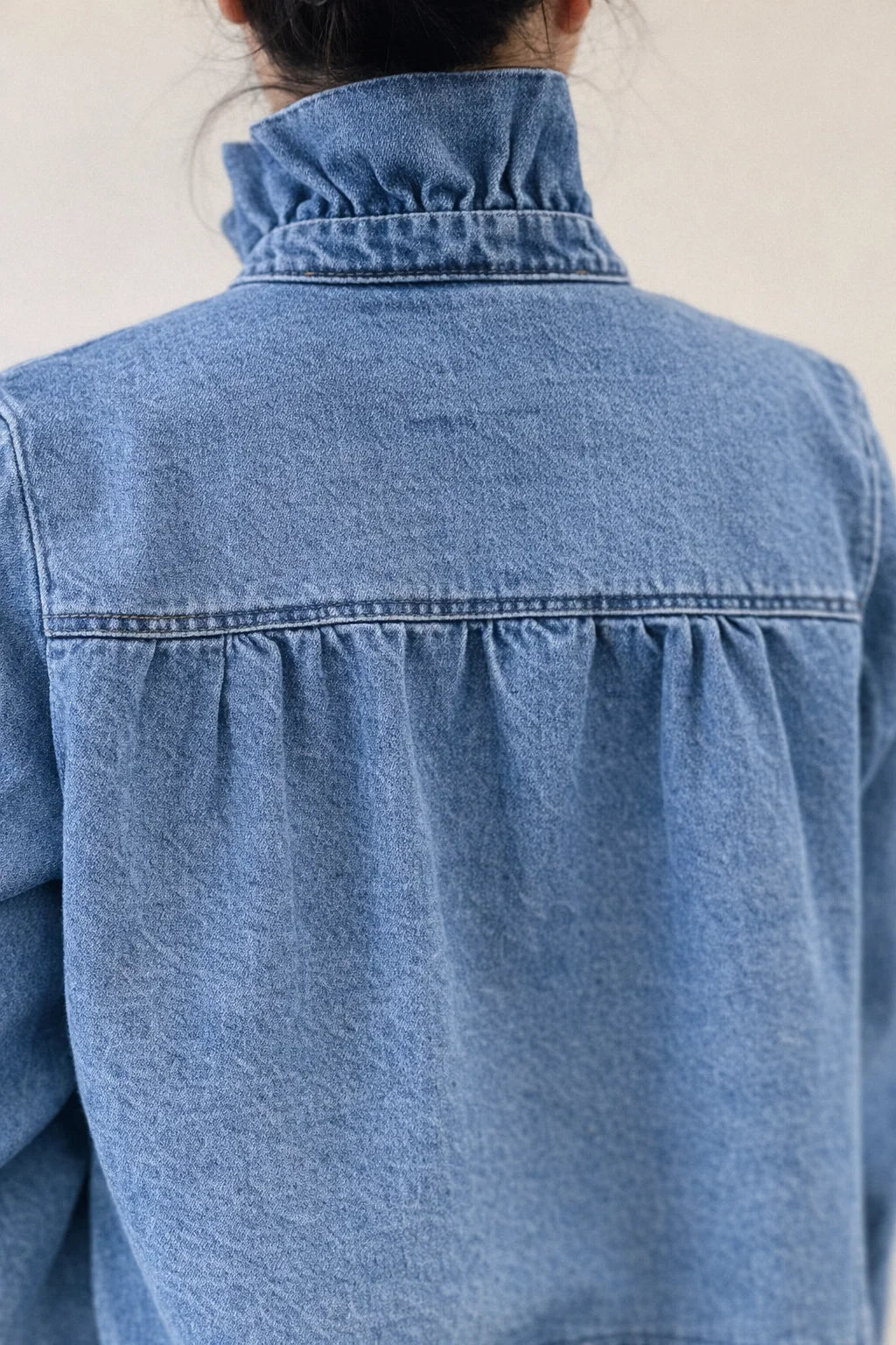 Veste Denim Col Volant – Image 4