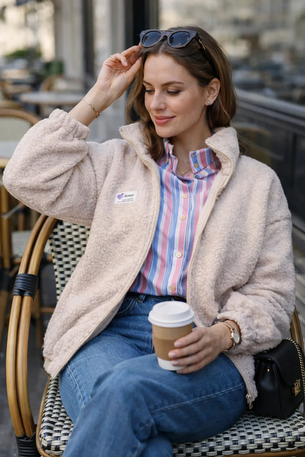 Veste Teddy Beige – Image 2